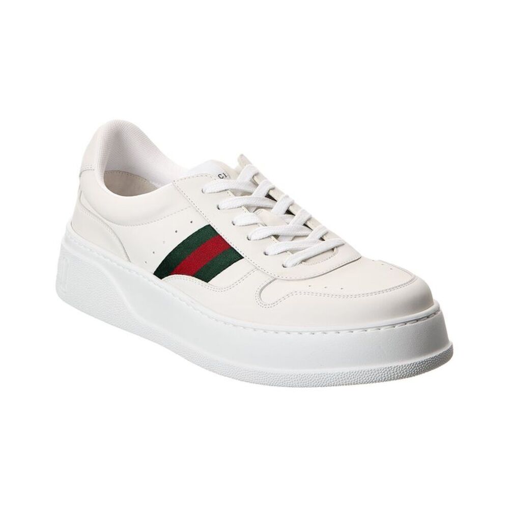 Gucci Leather Sneaker, White